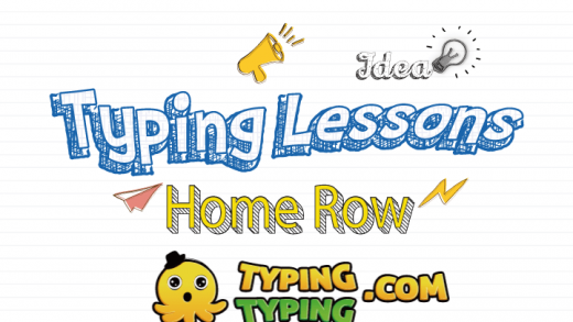 Typing Lessons: Full Home Row Keys