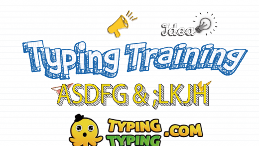 Typing Training: ASDFG and ;LKJH Keys
